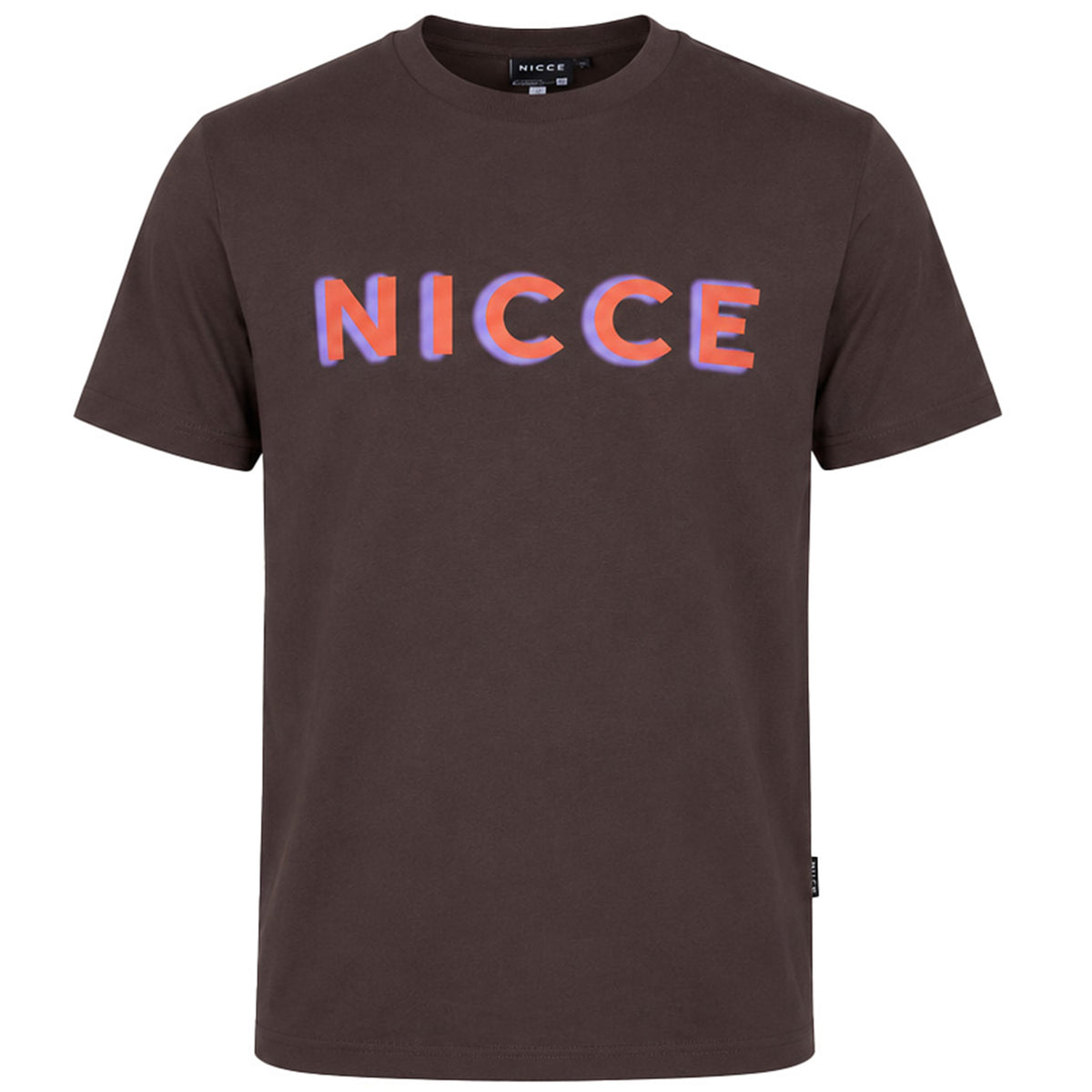 Nicce Auryn Mens Brown T-Shirt
