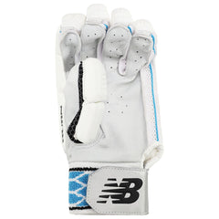 New Balance Burn Adult Mens White Blue Cricket Batting Gloves