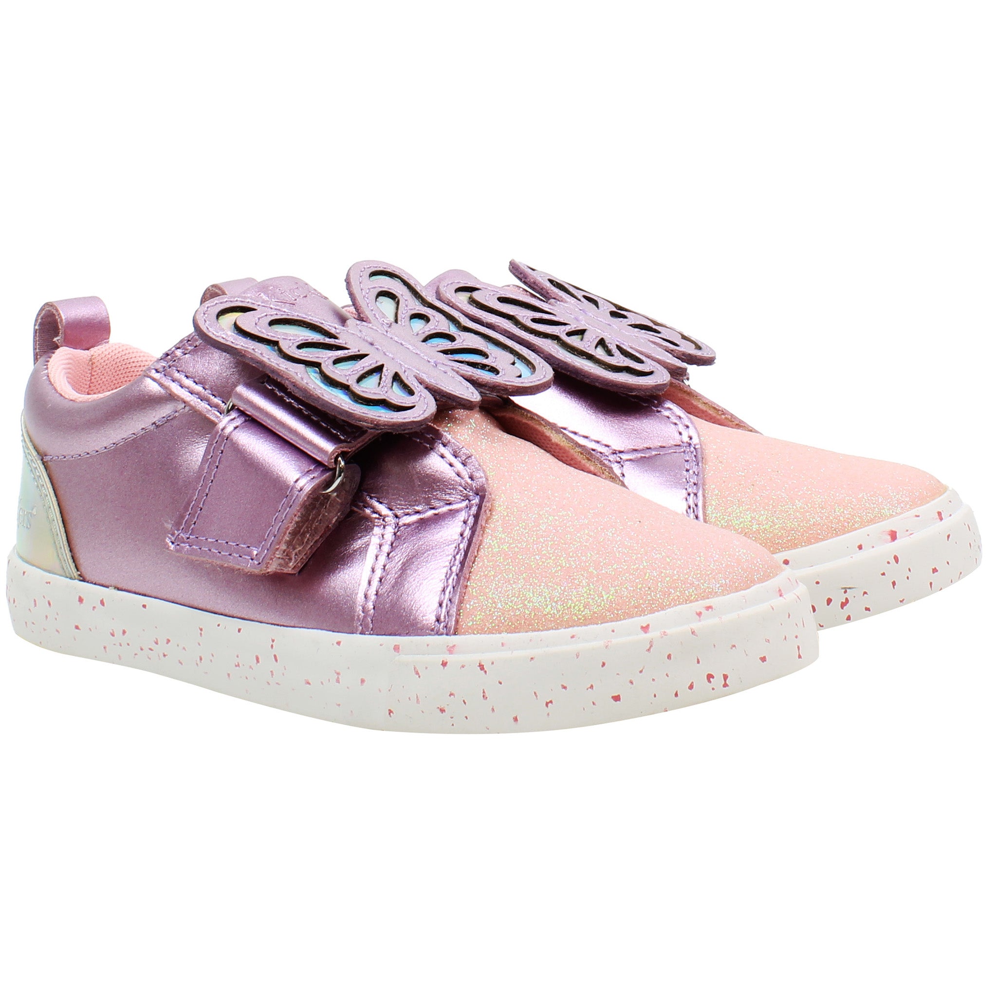 Kickers Towni Faerie Kids Pink Plimsolls