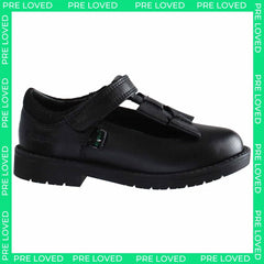 Kickers Lachly Bow Kids Black Shoes NO BOX