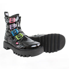 Kickers x Confetti Crowd Kizzie Higher Womens Black Boots NO BOX