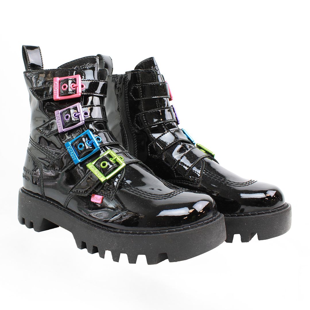 Kickers x Confetti Crowd Kizzie Higher Womens Black Boots NO BOX