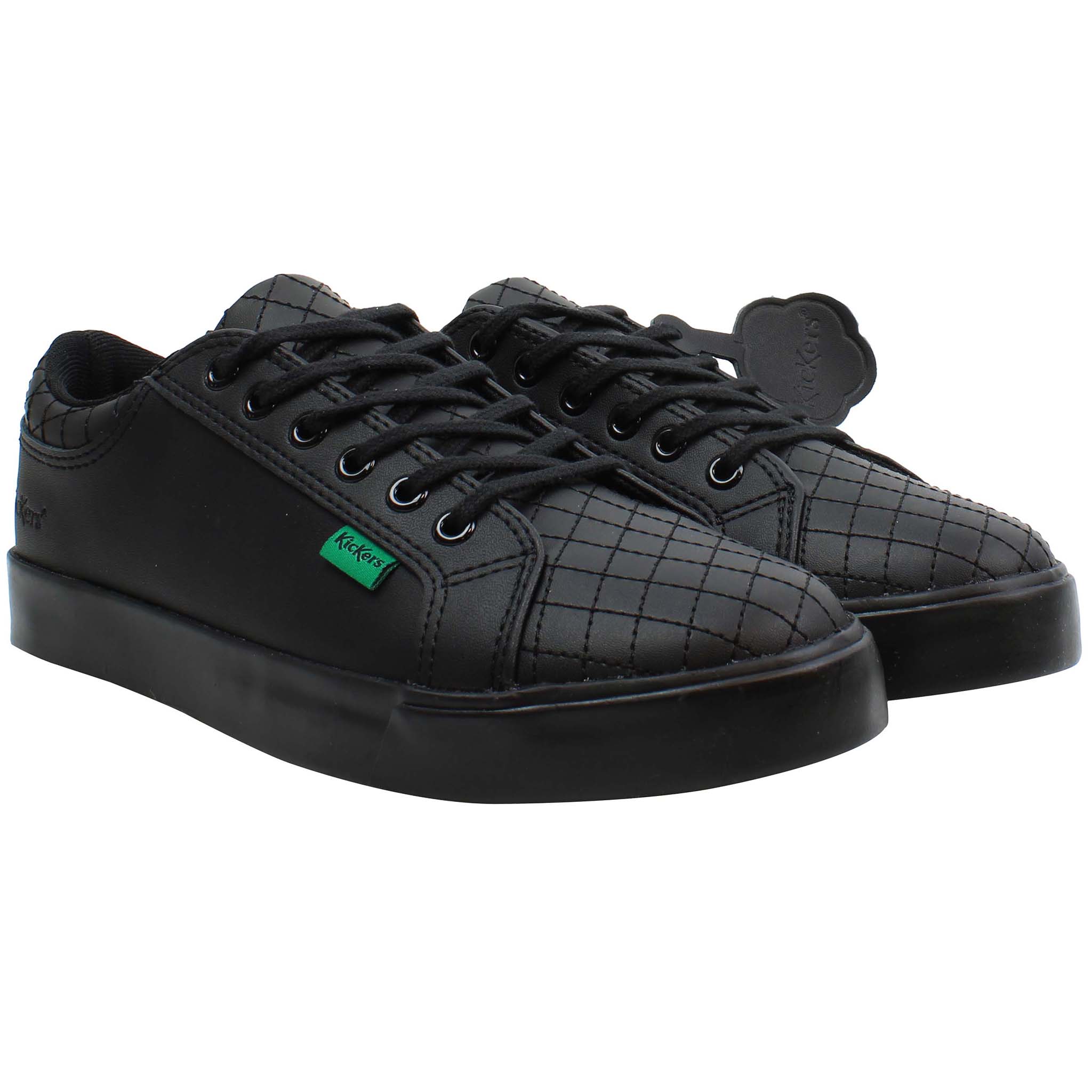 Kickers Tovni Y Quilt Kids Black Trainers