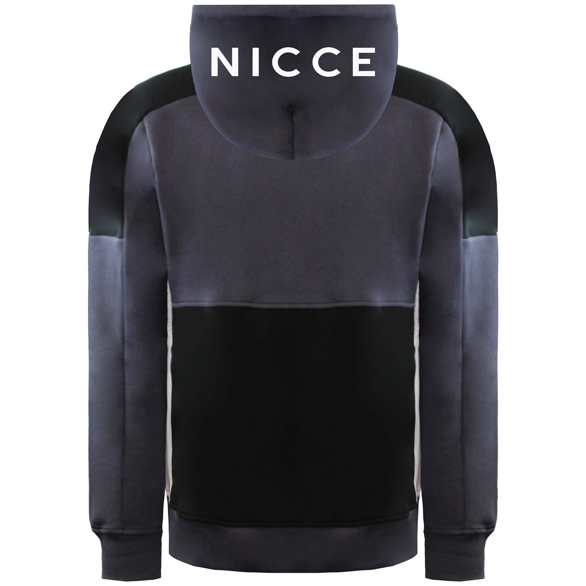 Nicce District Mens Black/Grey Track Jacket