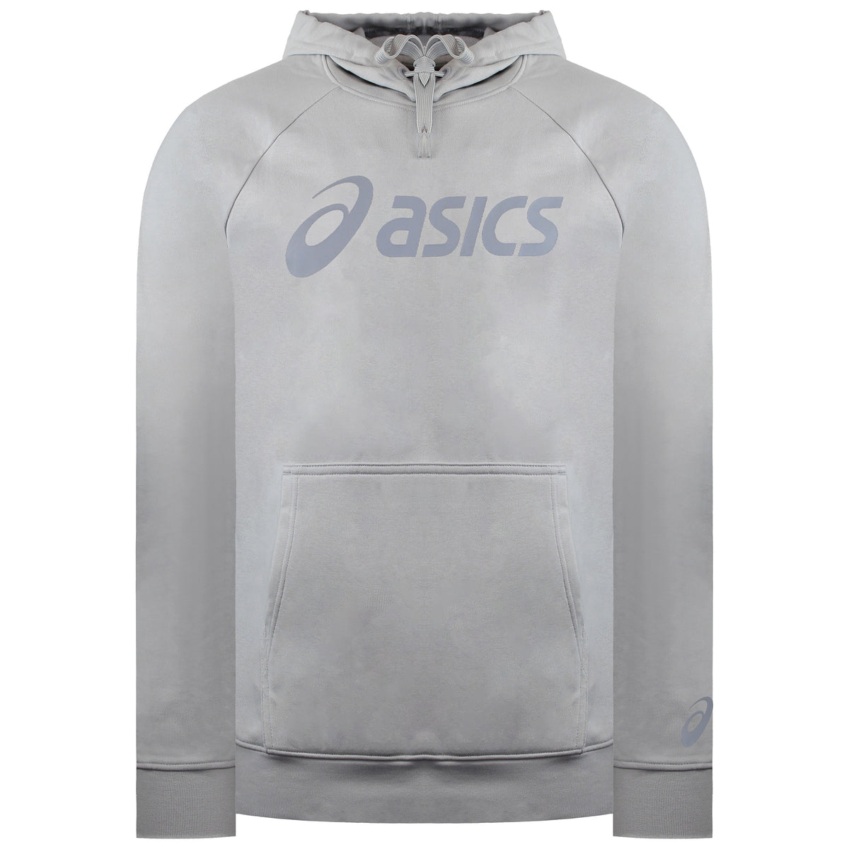 Asics Big Logo Mens Grey Hoodie