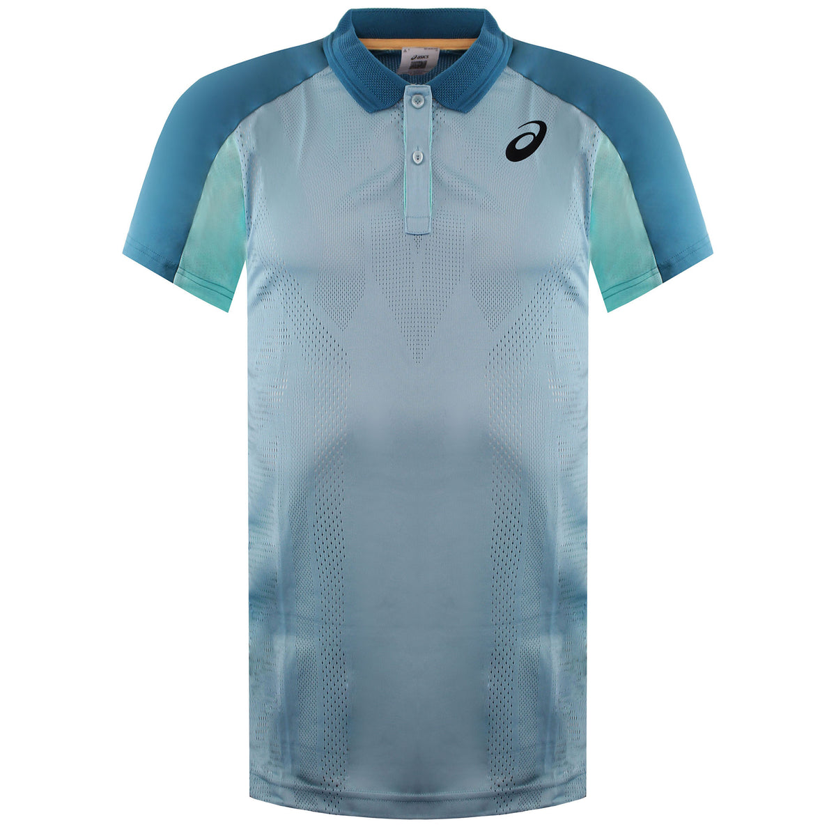 Asics Match Actibreeze Mens Blue Tennis Polo Shirt