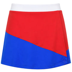 Asics Club Womens Red/Blue Tennis Skort