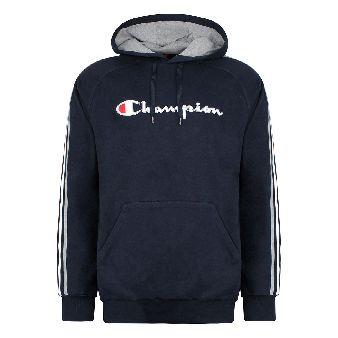 Champion Graphic Logo Womens Navy Blue Hoodie