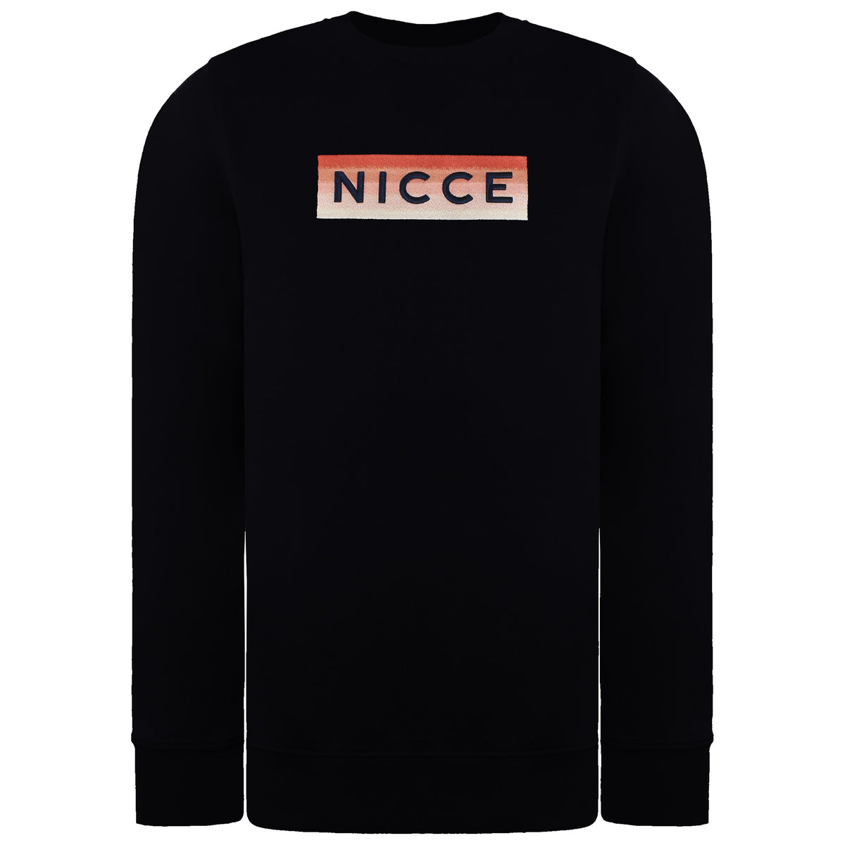 Nicce Logo Mens Navy Sweater