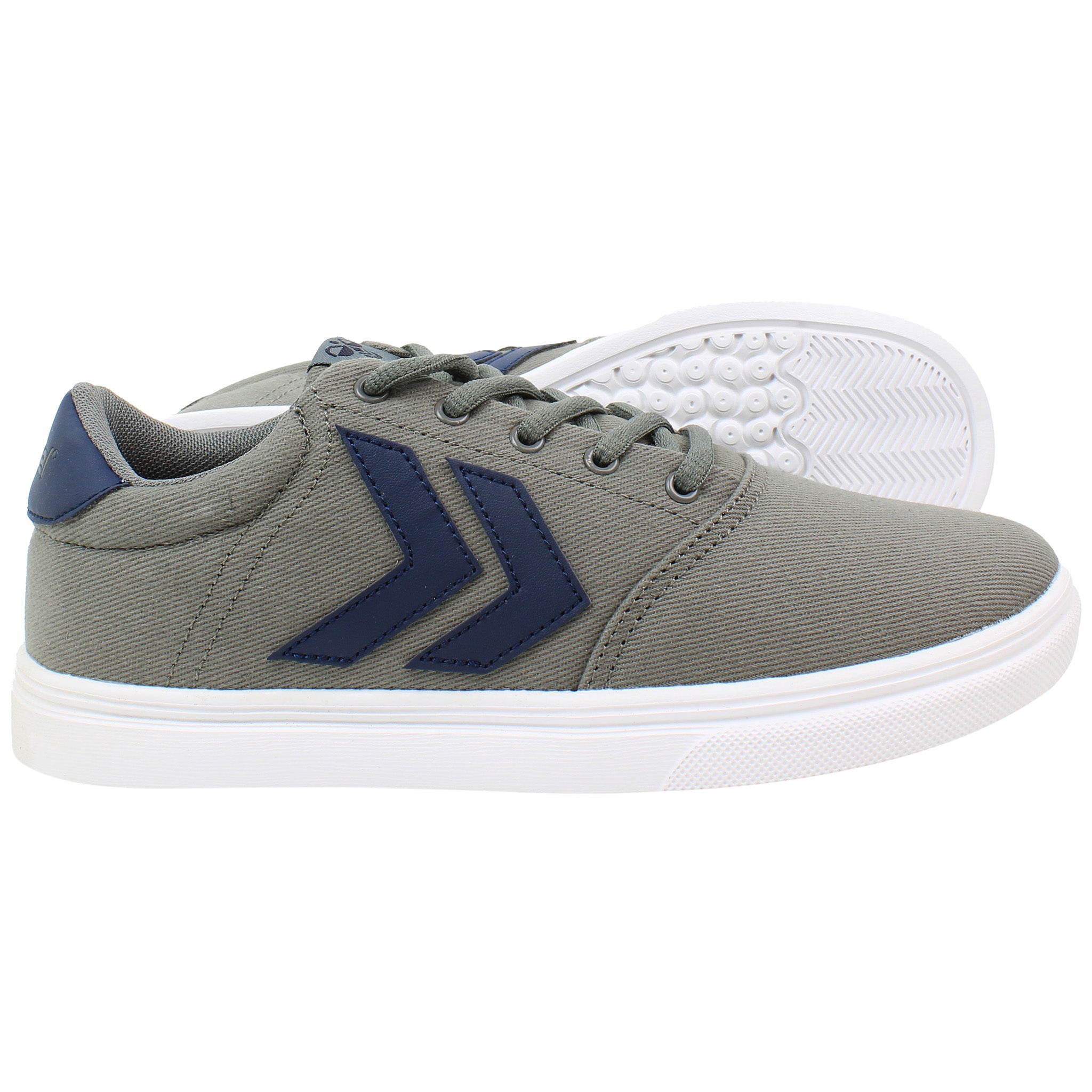 Hummel Essen Mens Grey Plimsolls