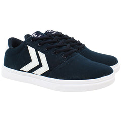 Hummel Essen Mens Navy Plimsolls