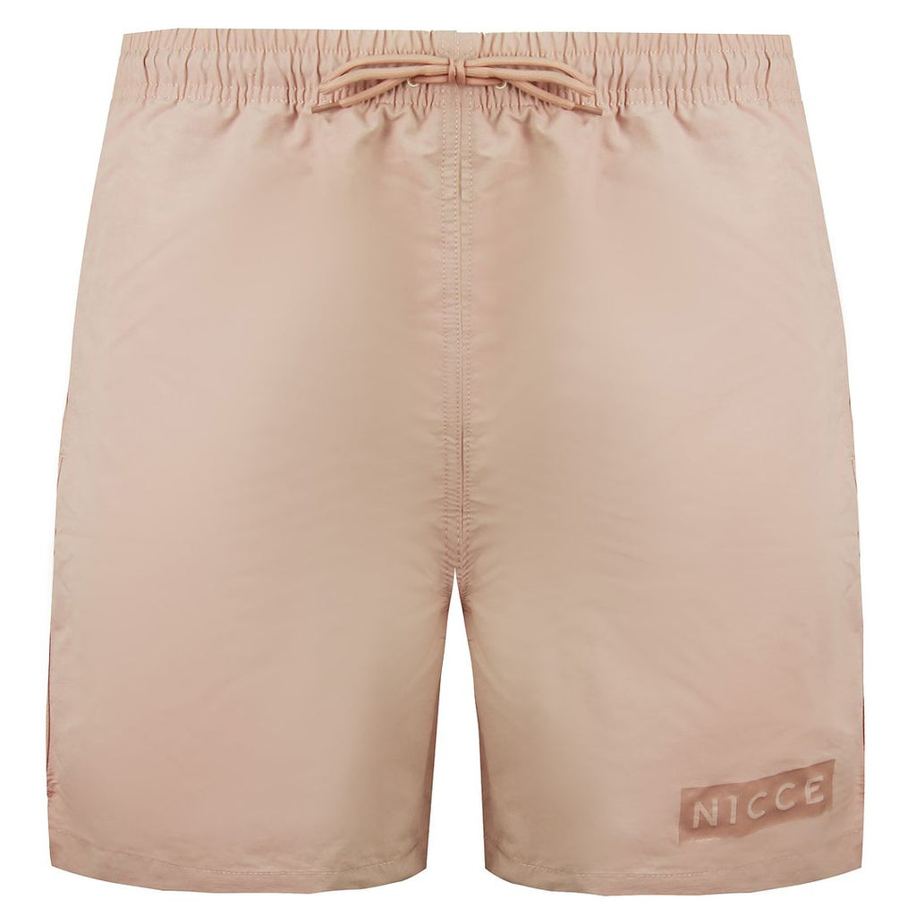 Nicce Crib Mens Light Pink Swim Shorts