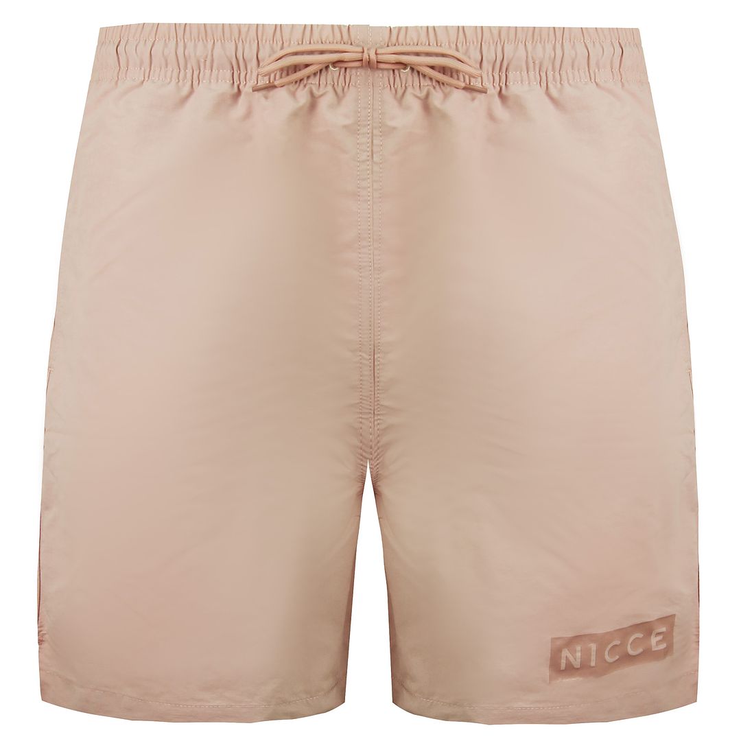 Nicce Crib Mens Light Pink Swim Shorts