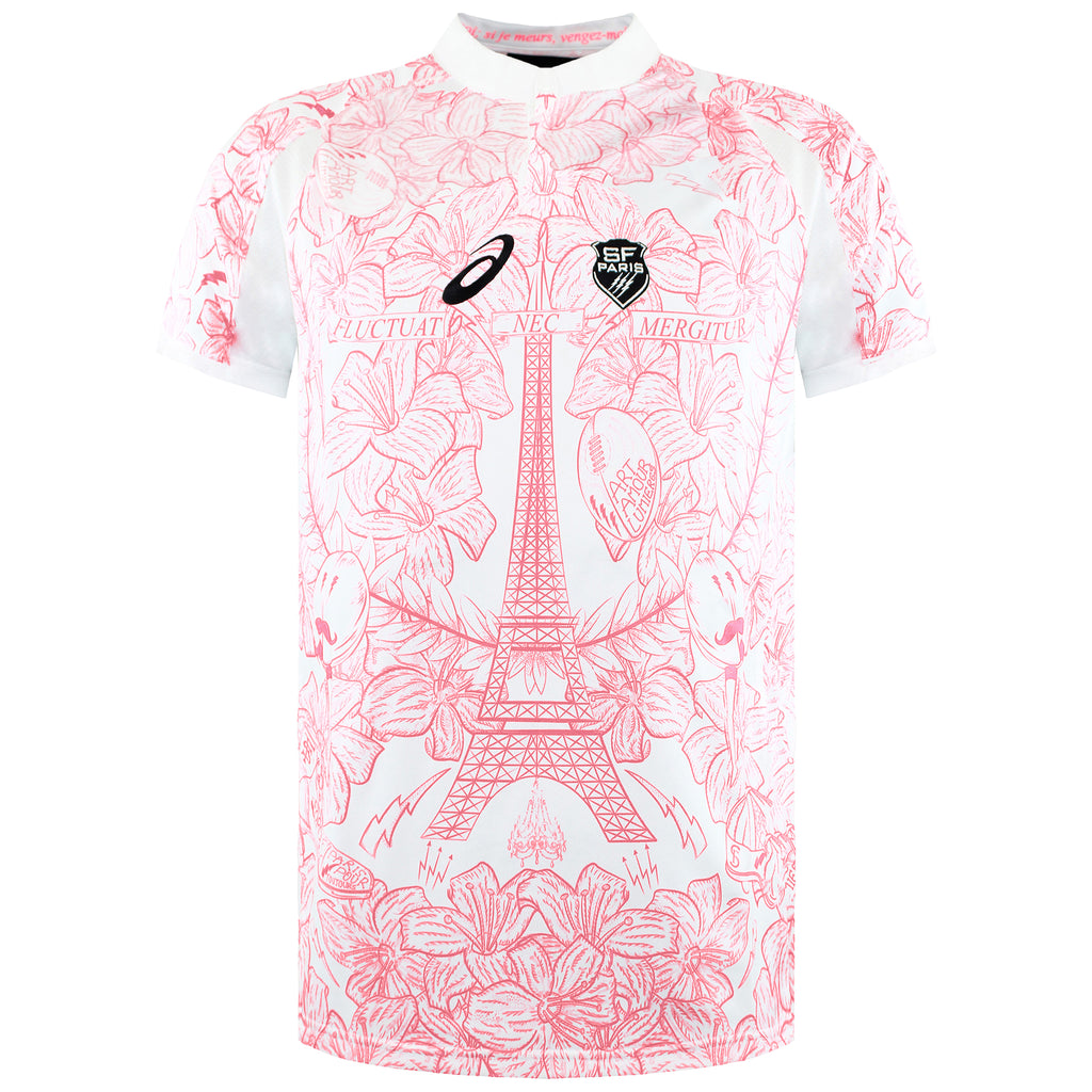 Asics Stade Francais Paris 2018/19 Mens Rugby Shirt