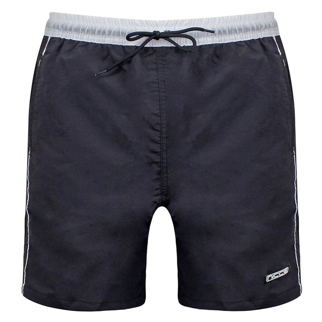 Nicce Ark Mens Black Swim Shorts