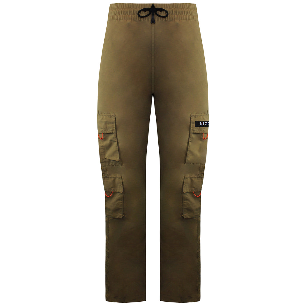 Nicce Cargo Mens Light Brown Track Pants