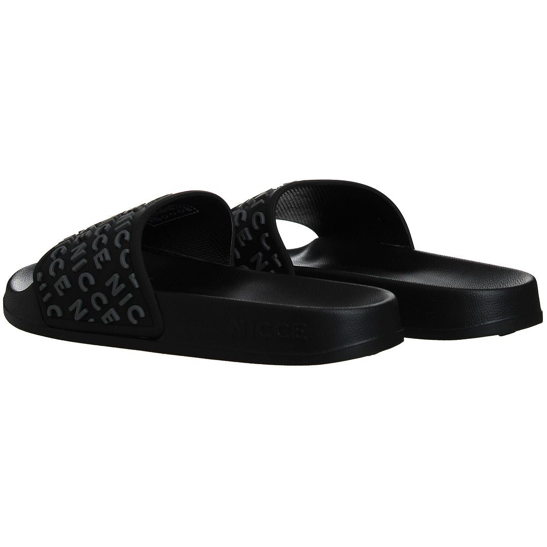 Nicce Nativo Mens Black Sliders