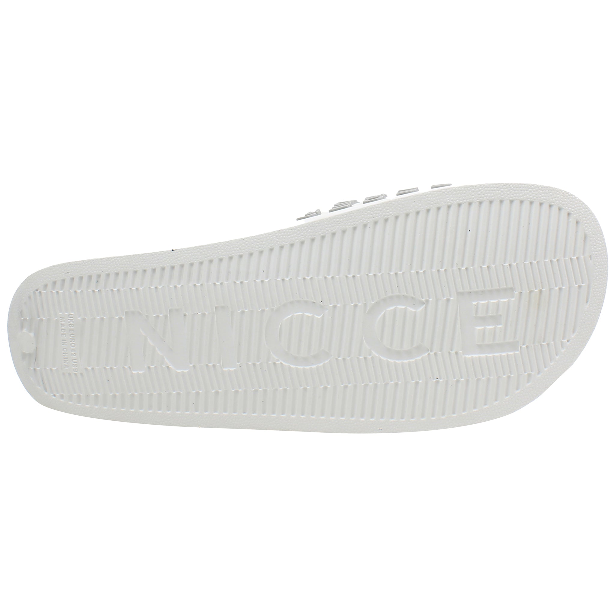 Nicce Nativo Mens White Sliders