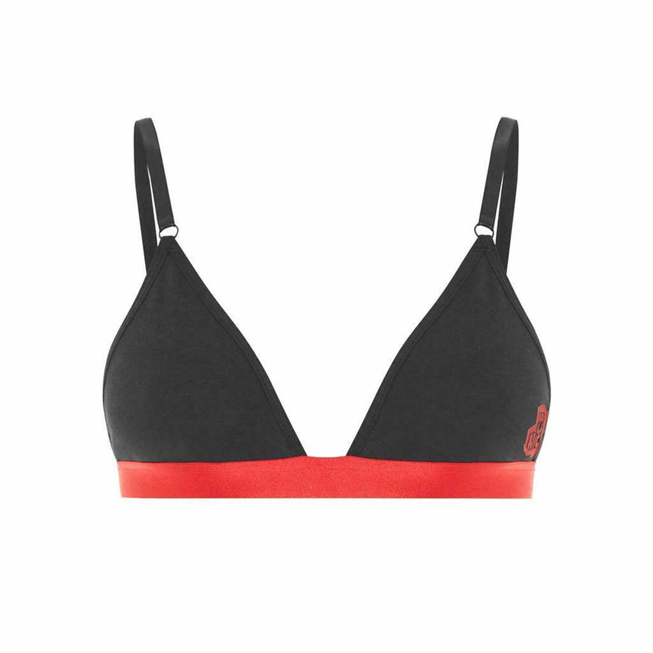 Nicce Bra + Thong - Black/Red