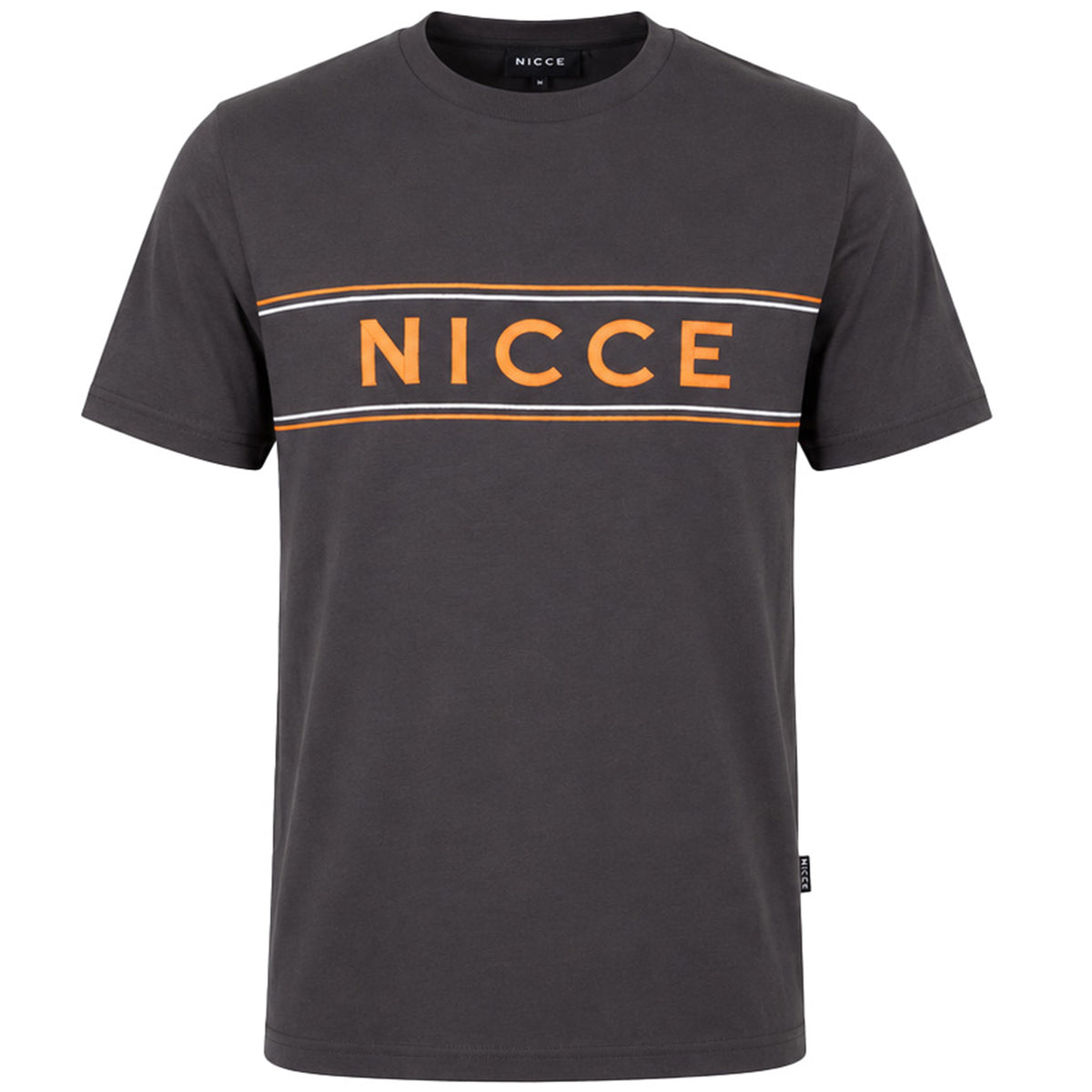 Nicce Cedar Mens Dark Grey T-Shirt