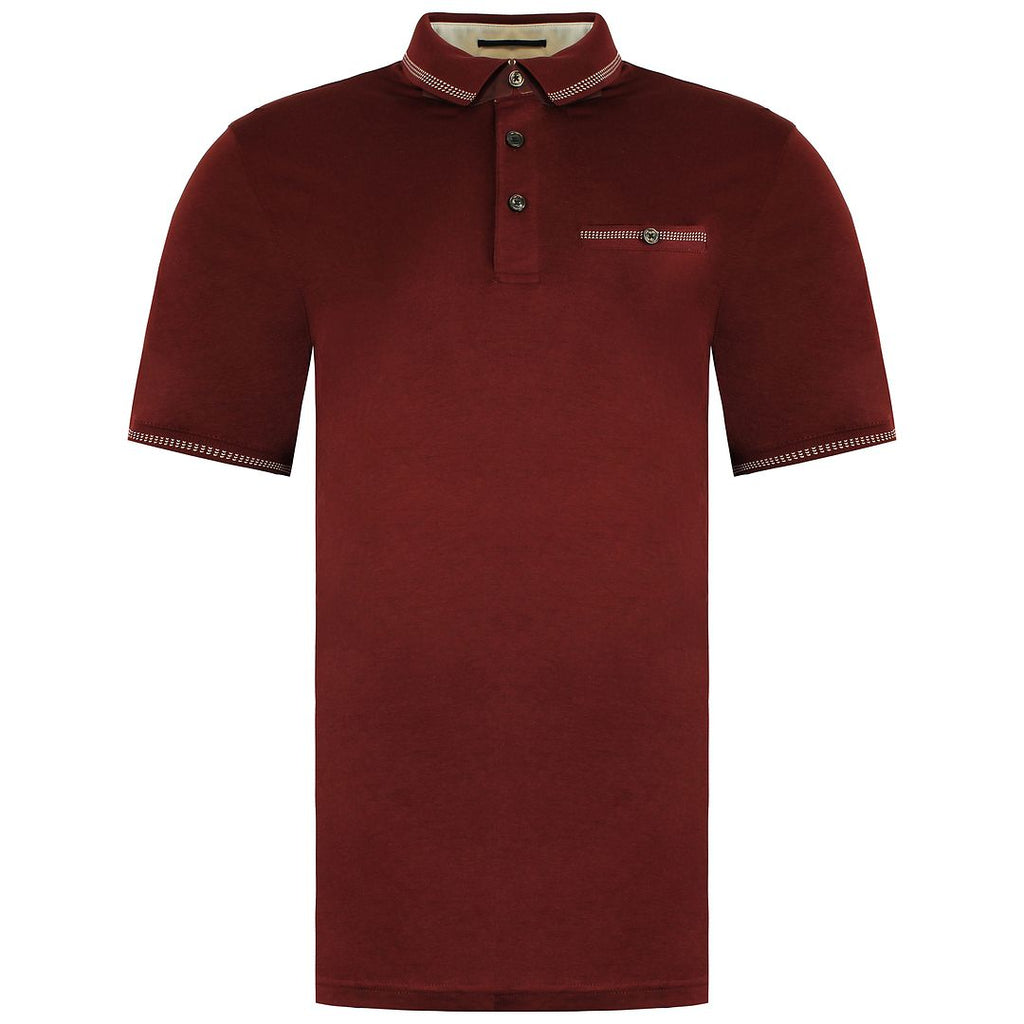 Ted Baker Tortila Mens Maroon Polo Shirt