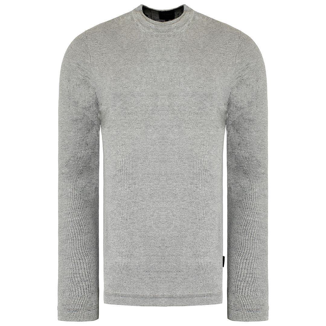 Ted Baker Staylay Mens Grey Textured Sweater