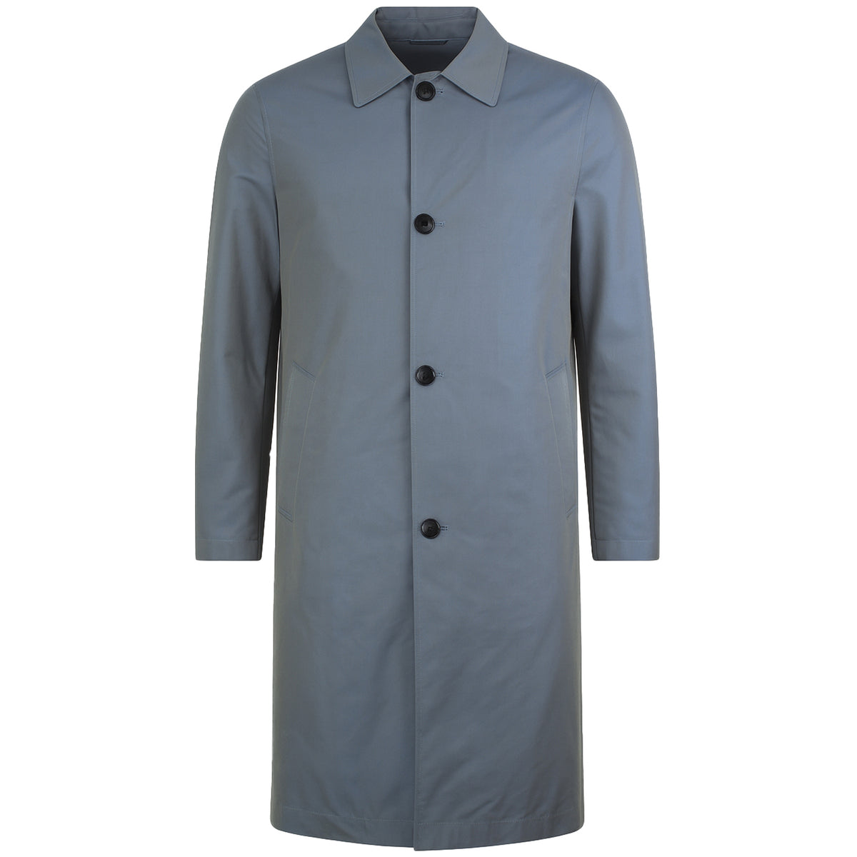 Ted Baker Two-Tone Blen Mac Mens Medium Blue Coat
