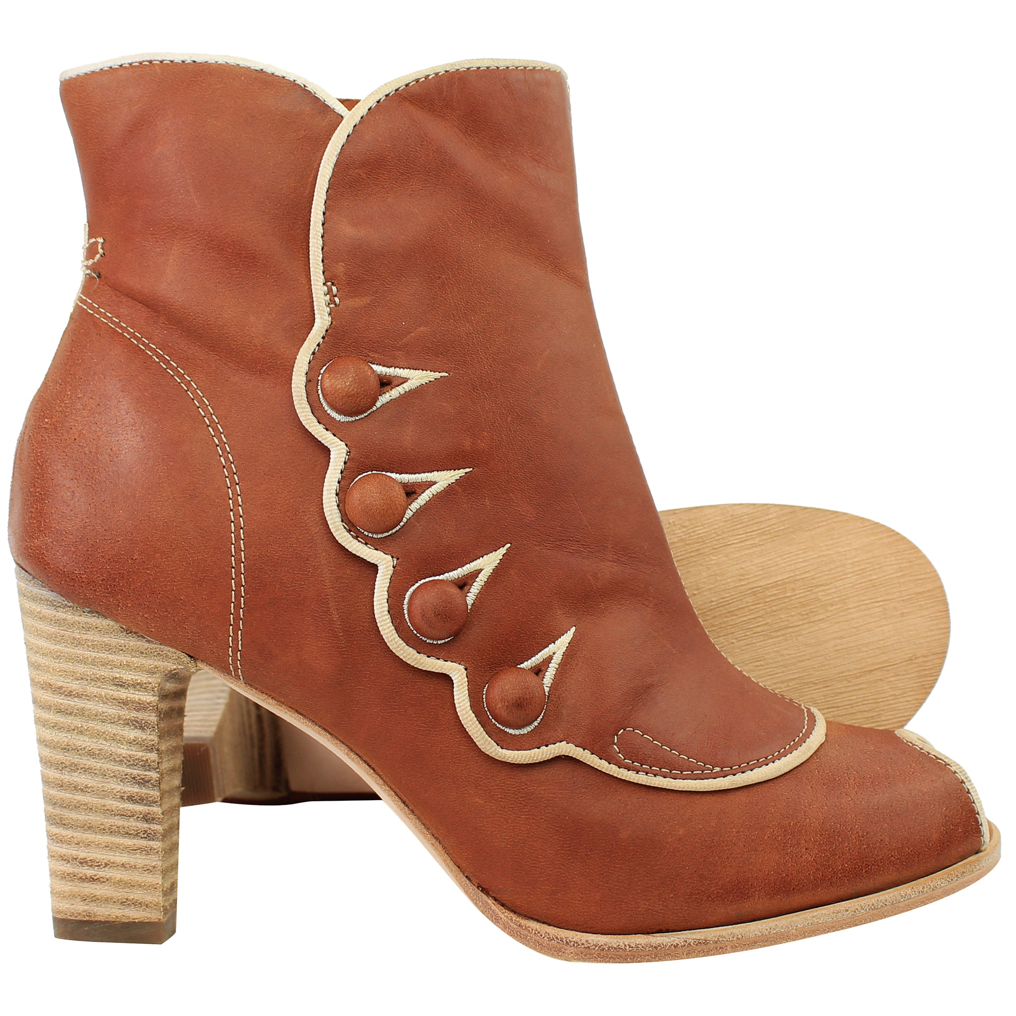 Timberland Marge Peep Womens Brown Heel Boots