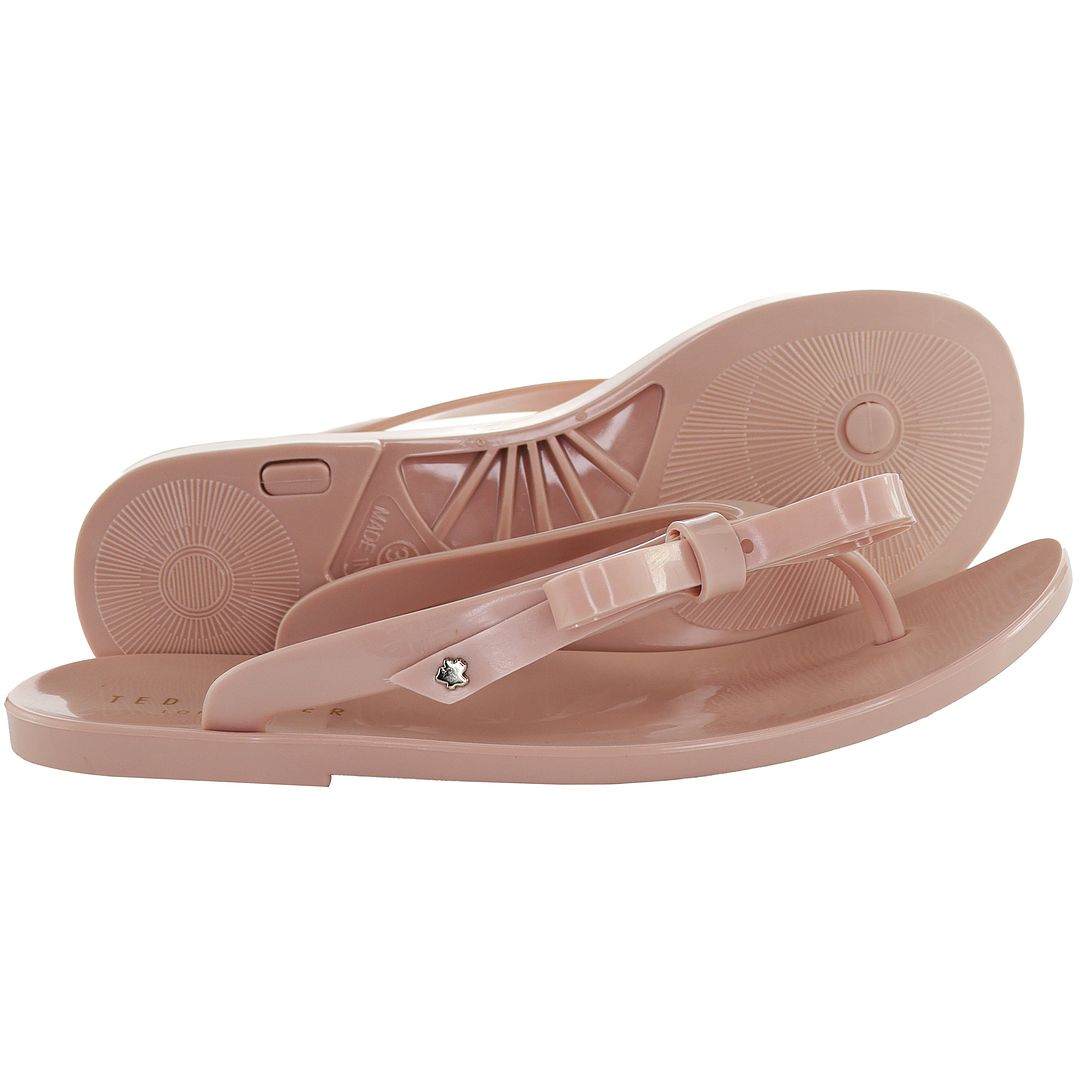 Ted Baker Jassey Bow Womens Pink Flip-Flops