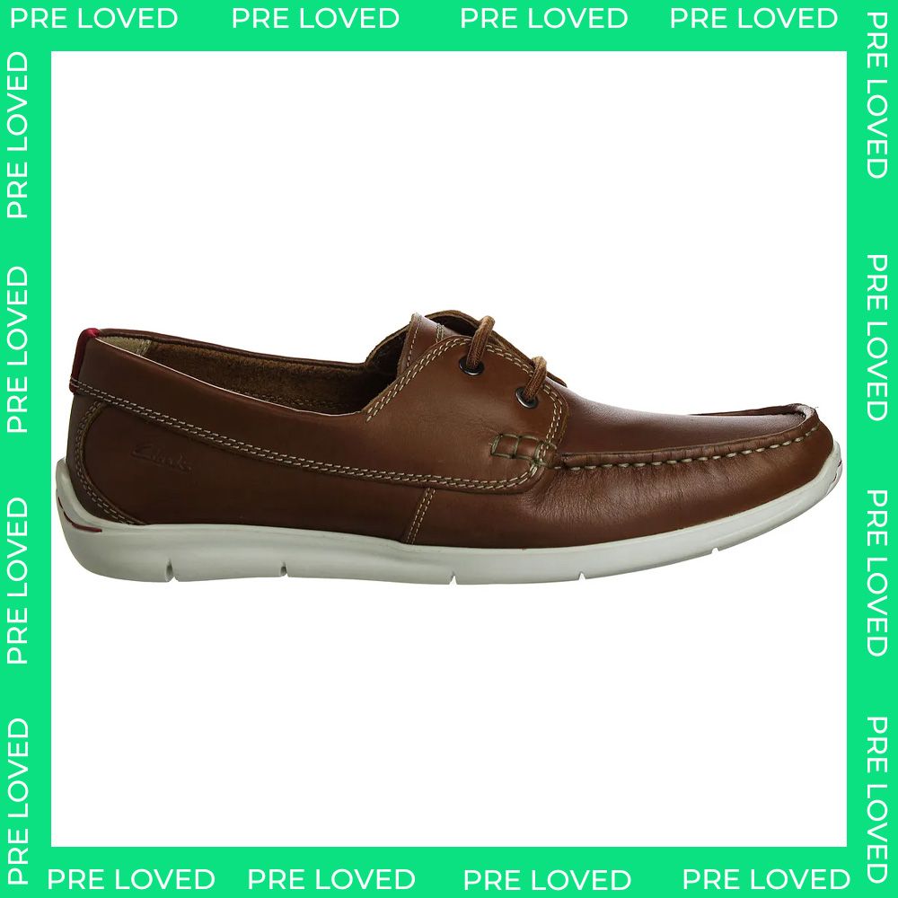 Clarks Karlock Step Mens Brown Boat Shoes NO BOX