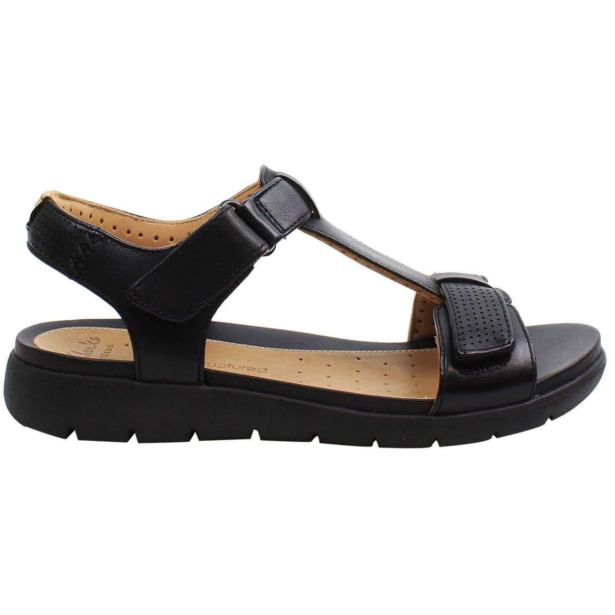 Clarks Un Haywood Womens Black Sandals