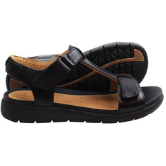 Clarks Un Haywood Womens Black Sandals