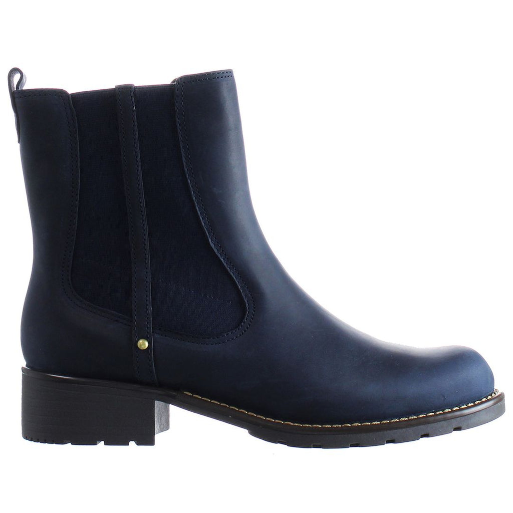 Clarks Orinoco Club Womens Navy Blue Boots