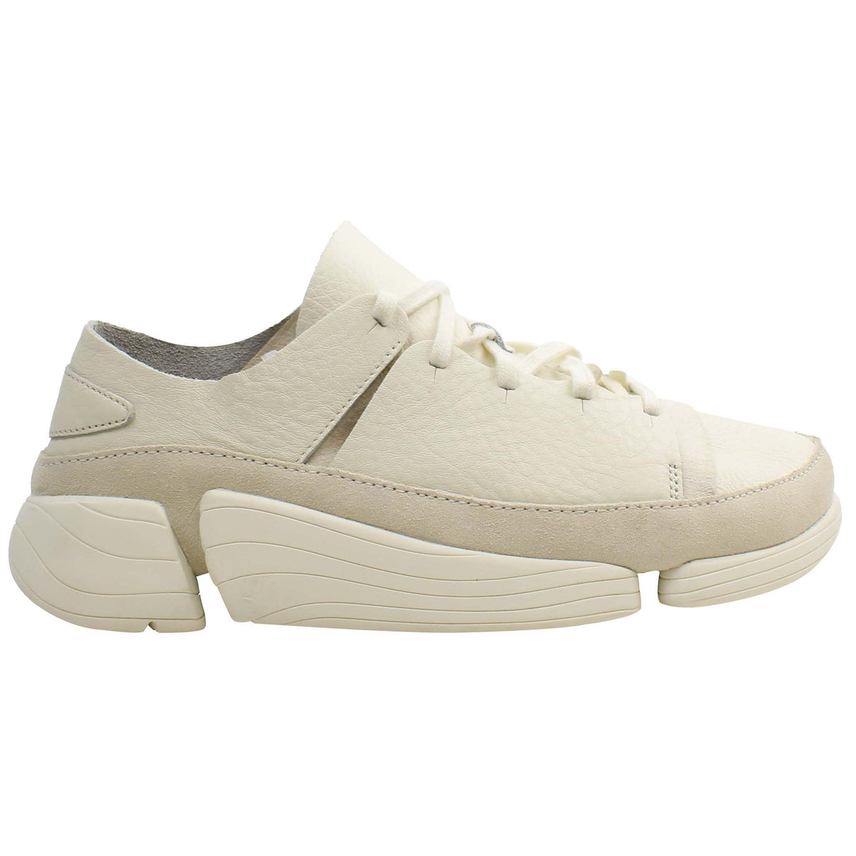 Clarks Trigenic Evo Womens White Trainers