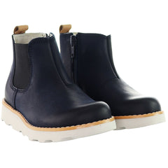 Clarks Crown Halo Kids Navy Boots