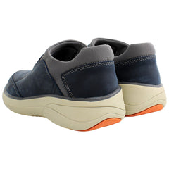 Clarks Un Rise Step Mens Blue Boat Shoes