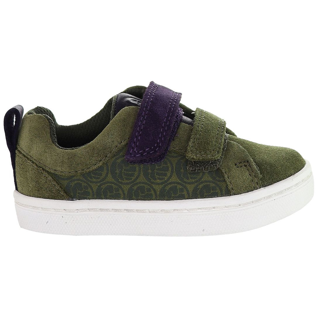 Clarks x Marvel City Kids Green Trainers