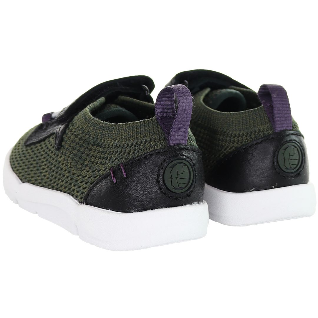 Clarks x Marvel Tri Kids Green Trainers