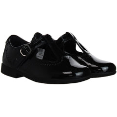 Clarks Scala Seek Kids Black Shoes