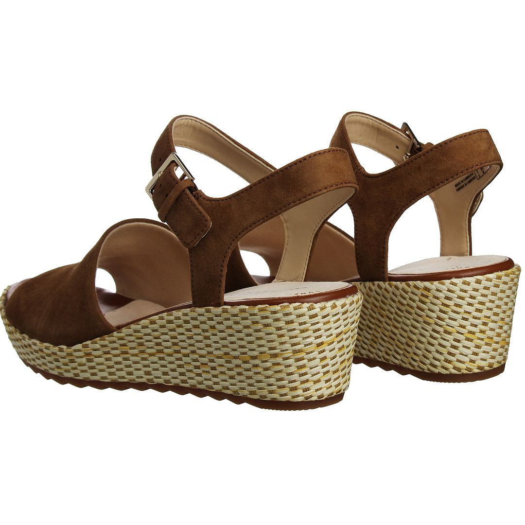 Clarks Kamara Sun Womens Brown Wedges