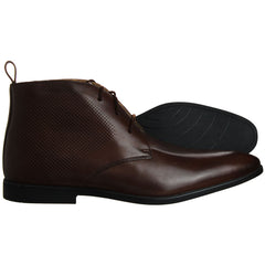 Clarks Bampton Up Mens Brown Shoes