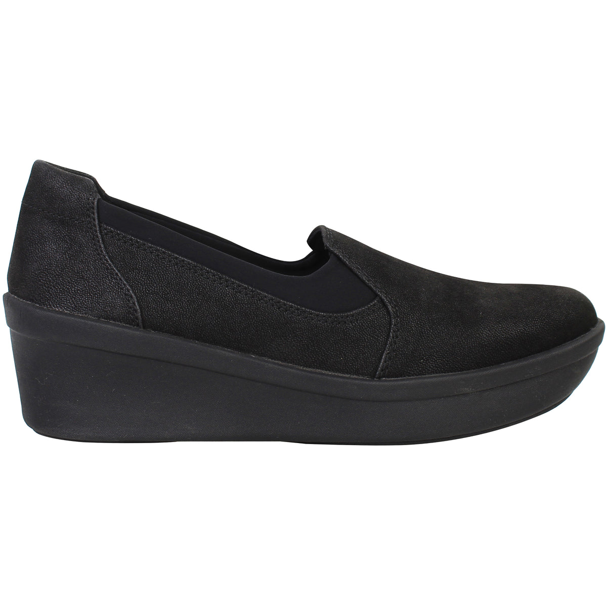 Clarks Step Rose Moon Womens Black Shoes