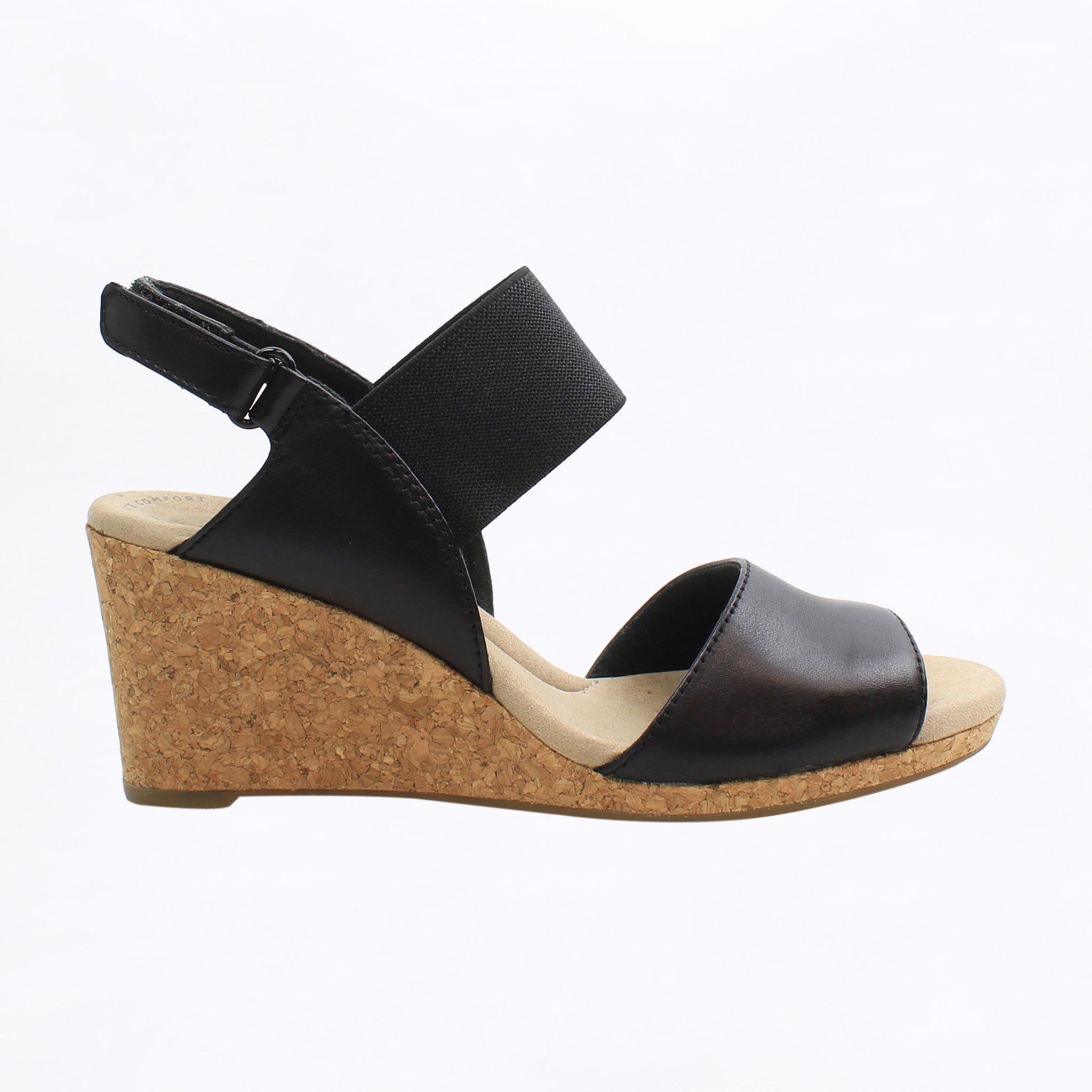 Clarks Lafley Lily Womens Black Wedges NO BOX