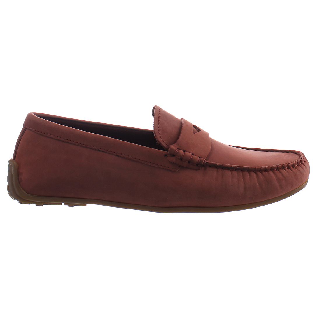 Clarks Reazor Penny Mens Red Shoes