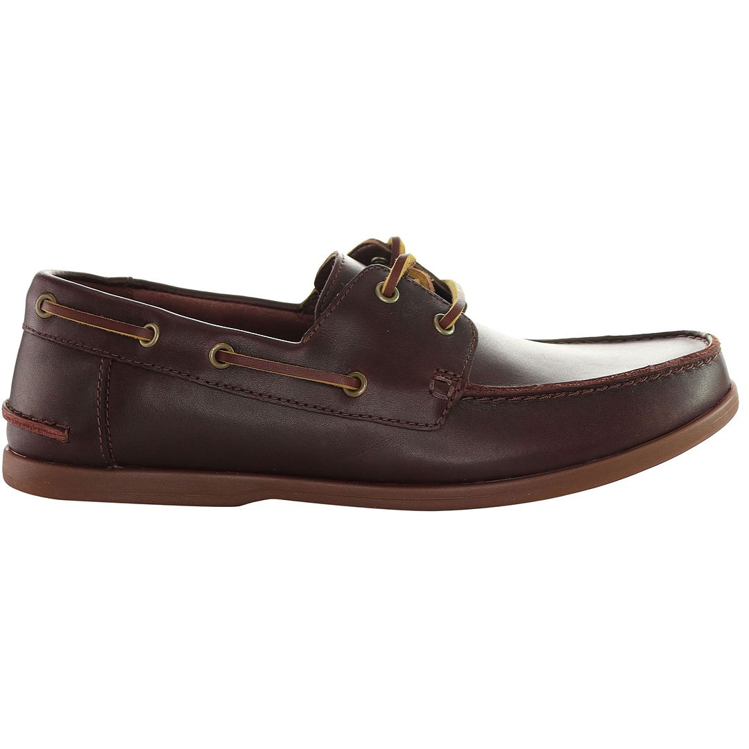 Clarks Pickwell Sail Mens Brown Boat Shoes