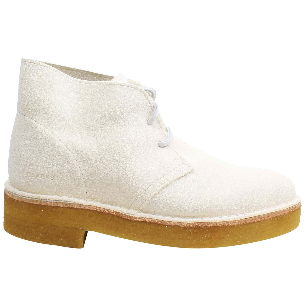 Clarks Desert 221 Womens White Boots