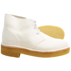 Clarks Desert 221 Womens White Boots