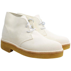 Clarks Desert 221 Womens White Boots