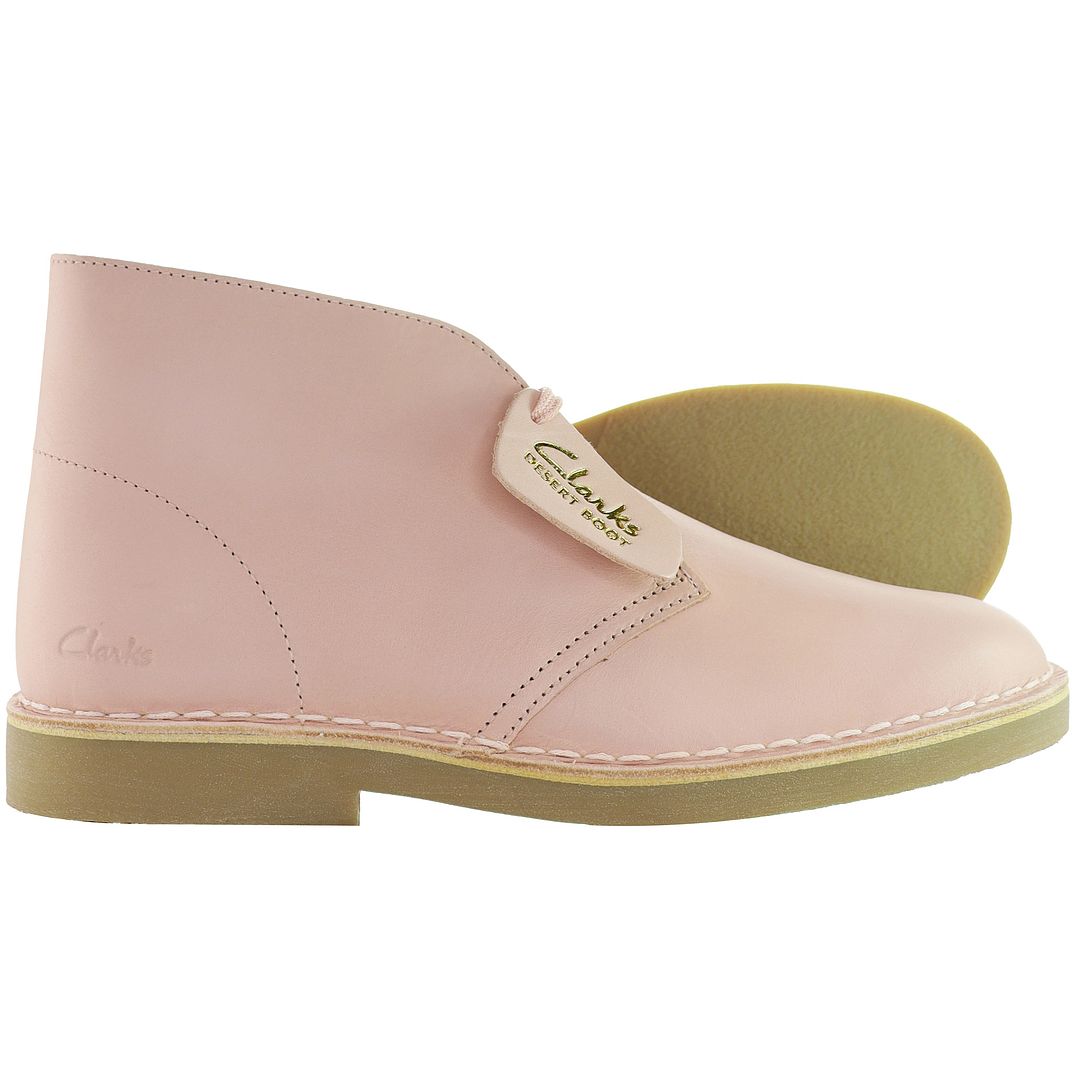 Clarks Desert 2 Womens Pink Boots