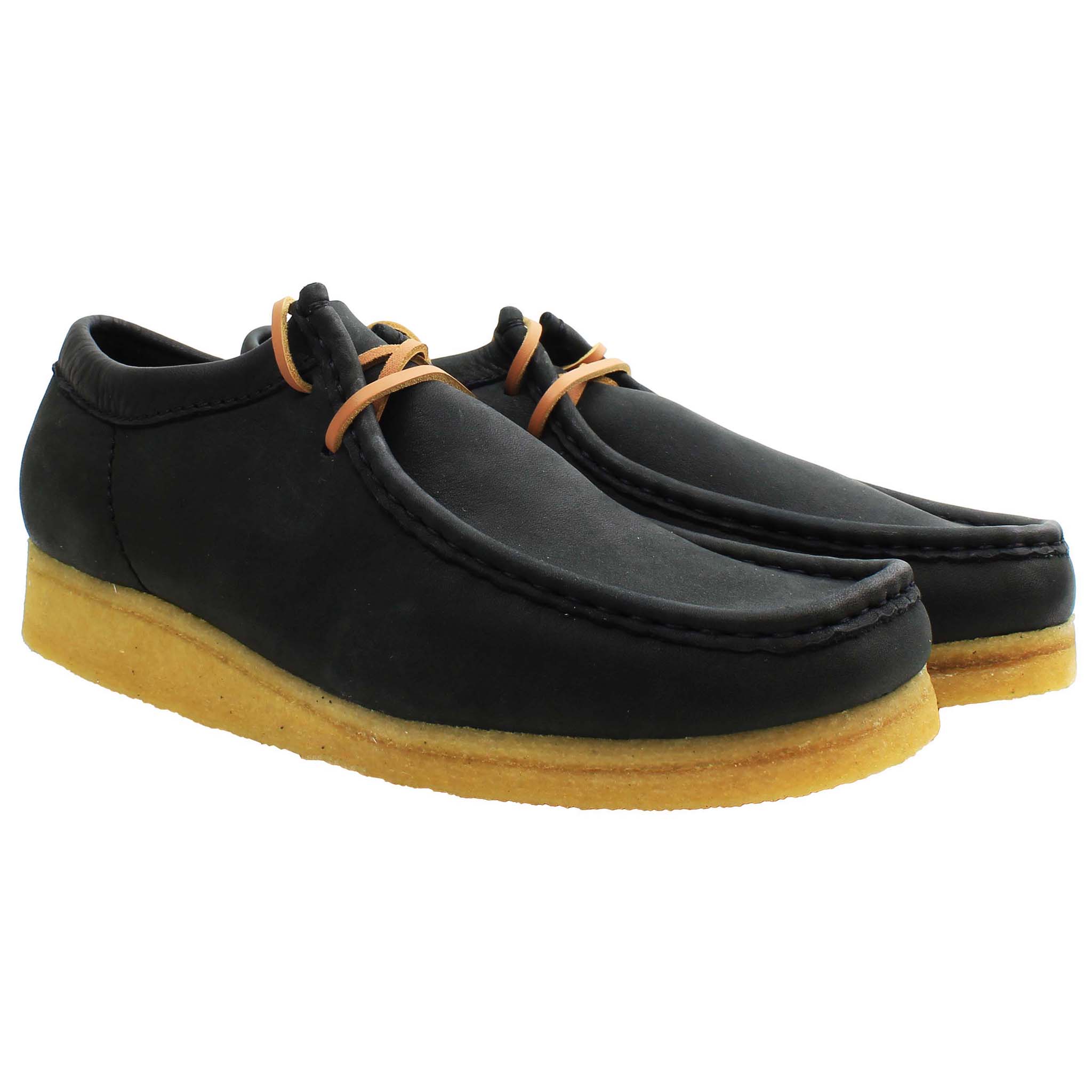 Clarks Wallabee Mens Black Boots